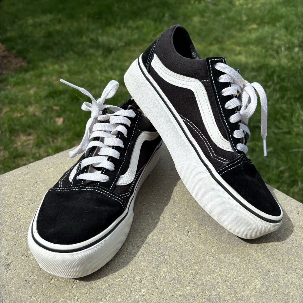 Vans Old Skool Platform - Black/white - 6